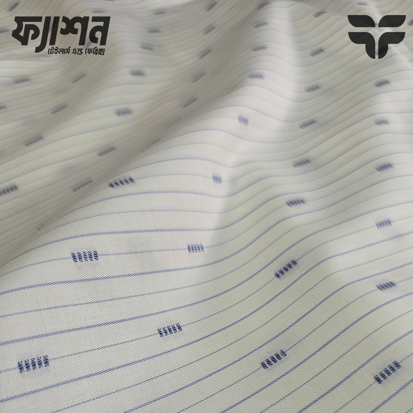 Baruche Superfine Giza Cotton – Summer Blue Dash