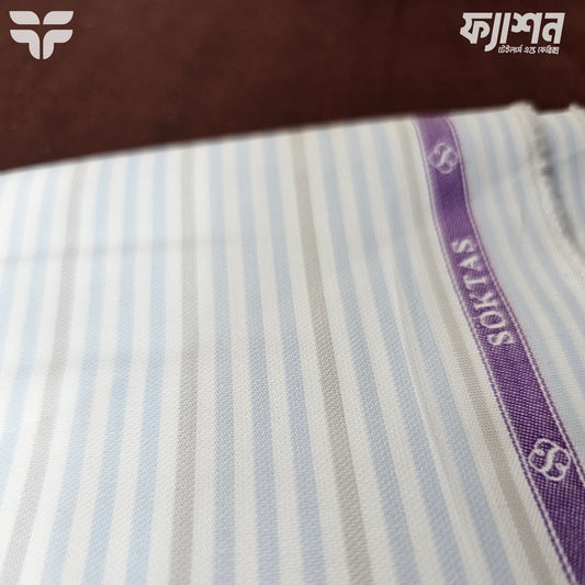 SÖKTAŞ Superfine Giza Cotton – Summer Multi-Stripe