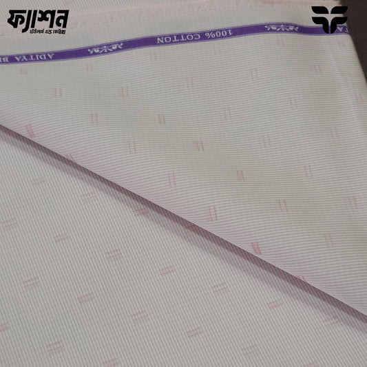 Luxury Giza Cotton Shirting – Summer Pink Accent