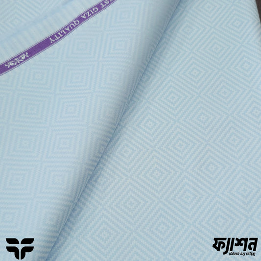 SÖKTAŞ Premium Giza Cotton – Ice Blue Diamond Jacquard