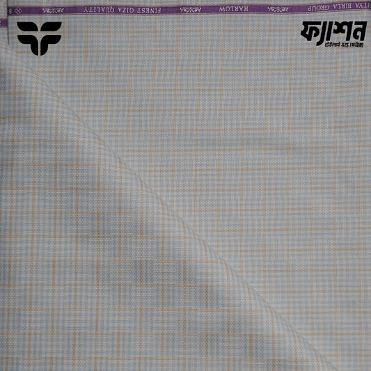 SÖKTAŞ Premium Cotton – Soft Blue & Gold Check