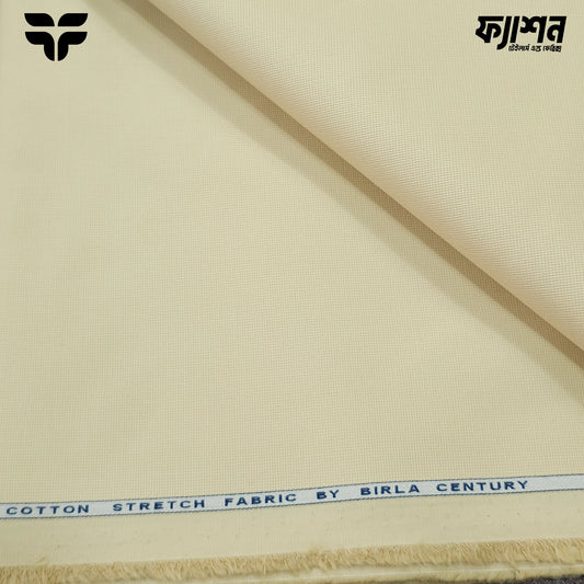 The Birla Century Stretch Cotton Gabardine – Light Cream