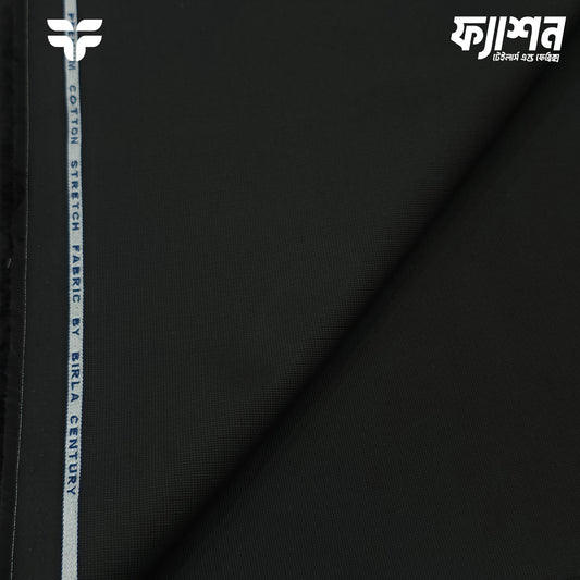 Birla Century Premium Black Stretch Gabardine